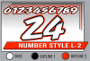 PRINTED NUMBER SET L-2